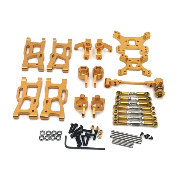 Metal Upgrades Parts for Wltoys 144001 144002 144010 124016 124017 124019 1/14 1/12 AM X12 RC Car Swing Arm Steering Block Link Rod Kit - Image 5