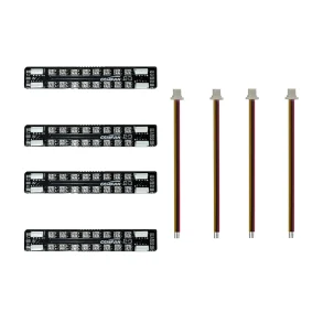4PCS GEMFAN LED 08 / LED 20 5V Programmable Arm LED Strip Light / CU Controller Module 2-6S for DIY RC Drone FPV Racing