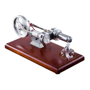 STARPOWER QX-FD-03 Stirling Engine Generator Model Wooden Base Physics Experiment Science Discovery Production Invention Gift Collection Toys