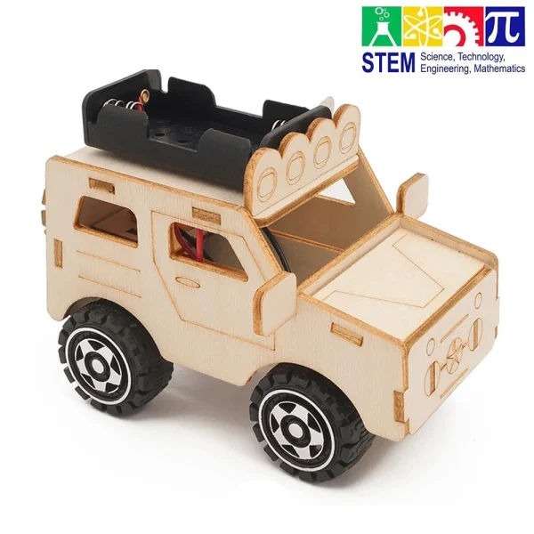 Innovative Technology Small Production for Jeep Car Electric Toy Student Scientific Experiment DIY Handmade Model School Supplies - Image 4