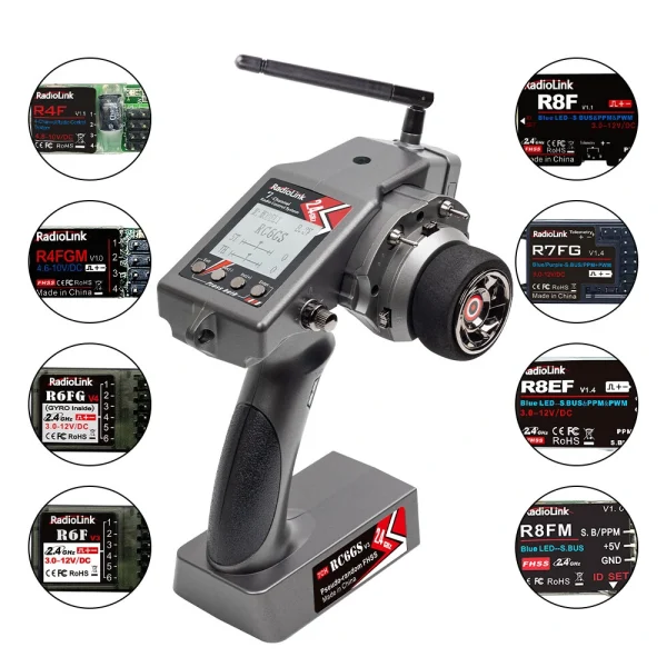 Radiolink RC6GS V3 7CH Radio Transmitter Gyro Integrated For RC Vehicles Car Boat Model Parts - Image 2