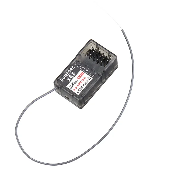 DumboRC X6 2.4GHz 6CH Radio Transmitter with X6F RC Receiver for RC Vehicles Boat Tank Models without Gyro Function - Image 9