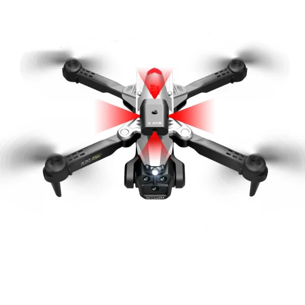 XKJ K10 MAX Upgrade Three Camera WiFi FPV with 4K ESC 3 Lens 360 Obstacle Avoidance Optical Flow Positioning Foldable RC Drone Quadcopter RTF - Image 5