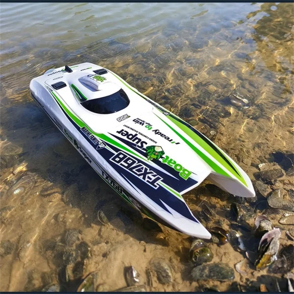 TY XIN 768 Brushless RTR 2.4G 30km/h RC Boat Jet Speedboat Water Cooling Waterproof Remote Control Ship High Speed Full Proportional Vehicles Models Toys - Image 4