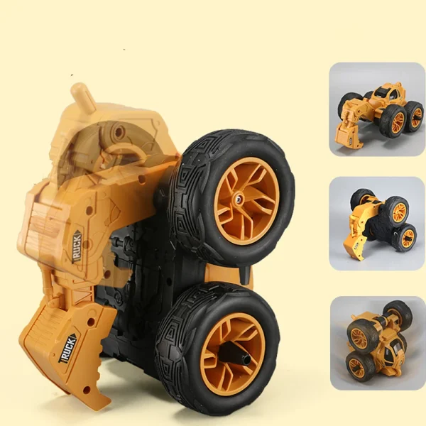 2.4G Drop-resistant Excavator RC Car Stunt RC Car for Children Toys - Image 3