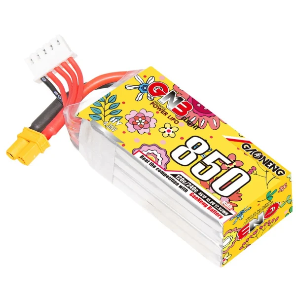 Gaoneng 15.2V 850mAh 120C 4S LiPo Battery XT30 Plug for DarwinFPV BabyApe  4S / CineApe 25 FPV RC Racing Drone - Image 3