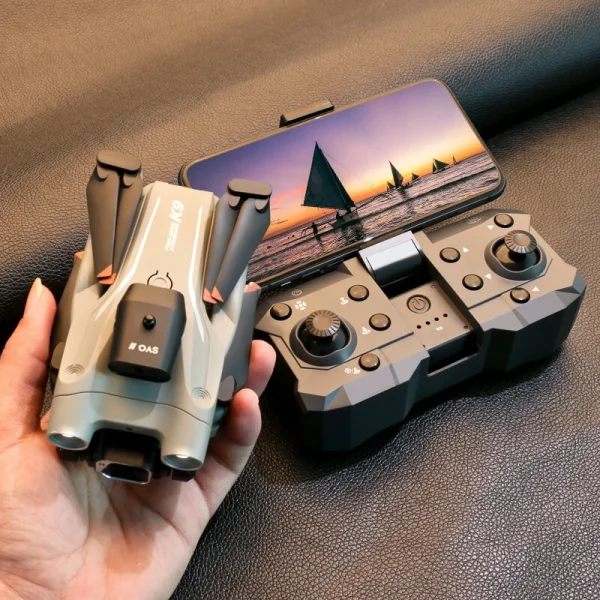 XKJ K9 PRO WiFi FPV with 4K ESC HD Dual Camera 360 Infrared Obstacle Avoidance Optical Flow Positioning Foldable RC Drone Quadcopter RTF - Image 2