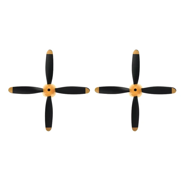 VolantexRC Mini Mustang P-51D RC Airplane Fixed Wing Spare Part 4-Blade Propeller Full Set - Image 2