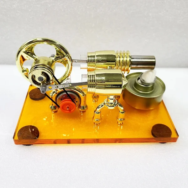 K611 Hot Air Stirling Engine Model Acrylic Base Plate Physics Experiment Science Discovery Production Invention Desktop Decorations Collection Toys - Image 4