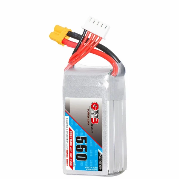 Gaoneng GNB 14.8V 550mAh 80C/160C 4S LiPo Battery XT30 Plug for RC FPV Racing Drone - Image 3