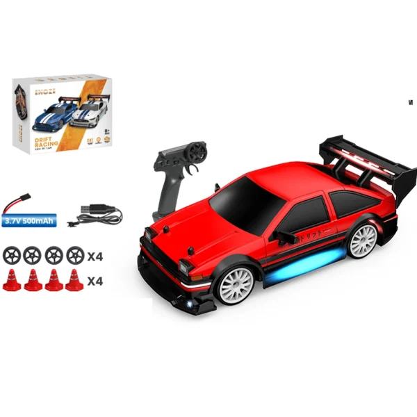 ENOZE 8603 8604 RTR 1/24 2.4G 4WD 30km/h Drift RC Car Tesla AE86 High Speed Racing LED Light On-Road Vehicles Models Toys - Image 5