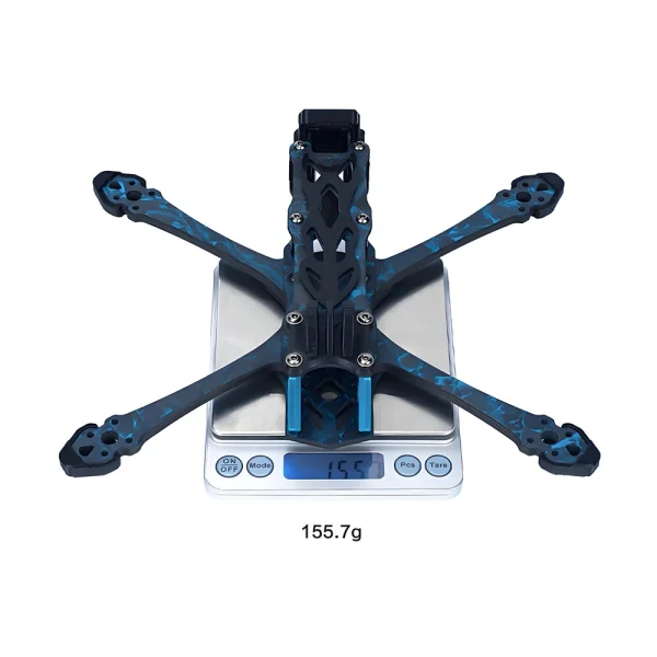 Asixflying Manta 5 SE 223mm Wheelbase T700 Carbon Fiber Plate Frame Kit Compatible DJI O3/19mm Camera for FPV Racing Drones - Image 4