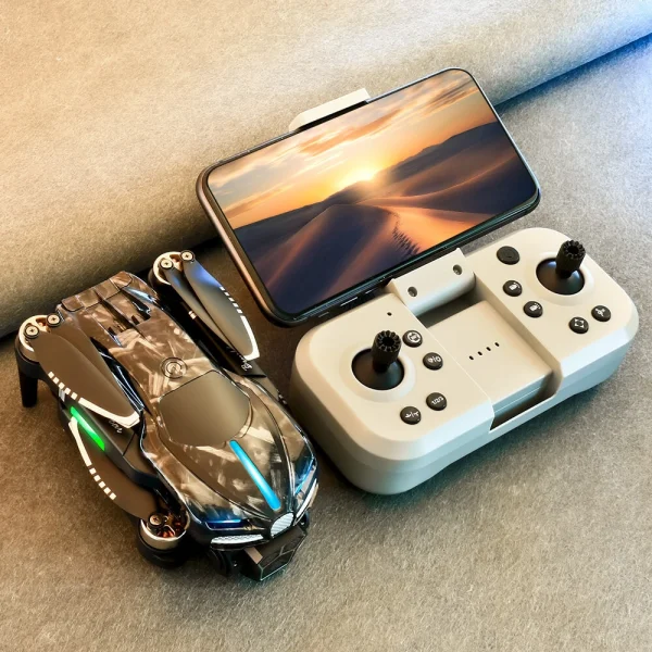 YCRC V186 Three Camera WiFi FPV with HD 3 Lens Electric Adjustment 360 Obstacle Avoidance Optical Flow Positioning Brushless Foldable RC Drone Quadcopter RTF
