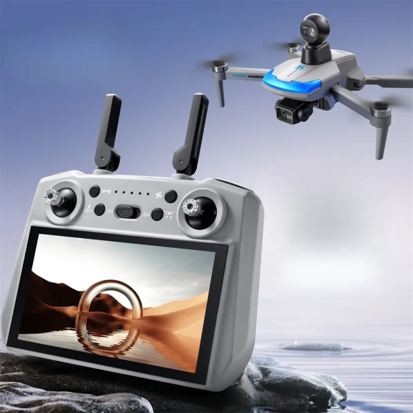 YLR/C S185 GPS 5G Repeater Digital FPV with 2.7K HD Camera 3-Axis EIS Mechanical Gimbal Obstacle Avoidance 7.2inch Touchable LCD Screen Controller Brushless Foldable RC Drone Quadcopter RTF - Image 6