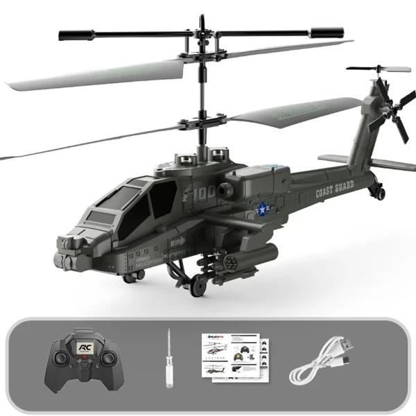 XK1 2.4G 3.5CH Altitude Holde Apache RC Helicopter RTF - Image 8
