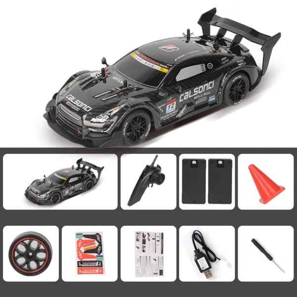 1/14 2.4G 4WD Drift RC Car High Speed LED Light On-Road Racing Remote Control Vehicles Models Multi Player Competiton Toys - Image 8