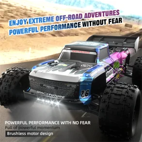 JJRC C8803 RTR 1/12 2.4G 4WD Brushless RC Car Wind Walker High Speed Off-Road Truck Vehicles LED Light Full Proportional Alloy Chassis Oil Filled Shocks Models Electric Toys