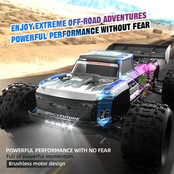 JJRC C8803 RTR 1/12 2.4G 4WD Brushless RC Car Wind Walker High Speed Off-Road Truck Vehicles LED Light Full Proportional Alloy Chassis Oil Filled Shocks Models Electric Toys