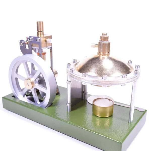 Enjomor Vertical Transparent Cylinder Steam Engine with UFO Hero's Engine Boiler Education Toy Gift for Adults & Kids - Image 2