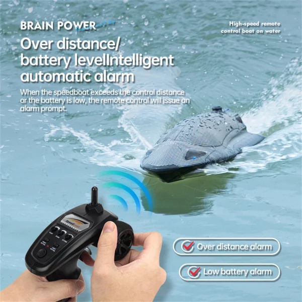 JJRC FY011 2.4G 35km/h RC Boat Jet Pump Ship Waterproof Vehicles Models Capsize Reset LED Light Water Cooling High Speed Remote Control Toys - Image 5