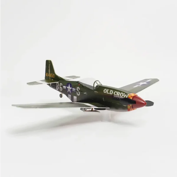 MinimumRC P51 Mustang 420mm Wingspan RC Airplane Fighter with Retractable Landing Gear KIT + Motor - Image 8