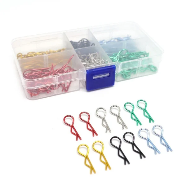 180pcs Universal RC Body R-Type Clips Pins for 1/10 1/12 1/14 1/16 Scale Maxx Losi HPI Tamiya HSP  RC Car Parts Truck Shell Replacement