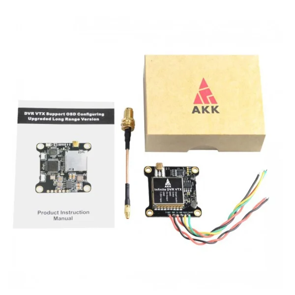 AKK Infinite DVR VTX 25/200/600/1000mW Power Switchable FPV Transmitter Support Smart Audio - Image 6