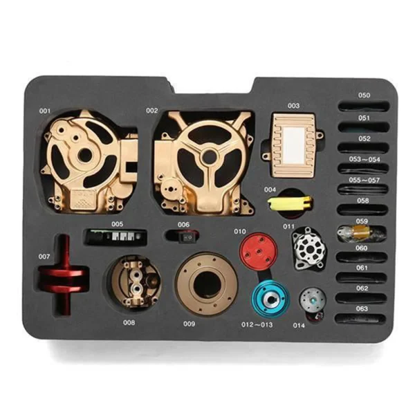 TECHING DM117 All-metal Mini Single-cylinder Engine Model High Challenge Assembled Kit DIY Excellent STEM Toys Scientific Exploration Discovery - Image 4