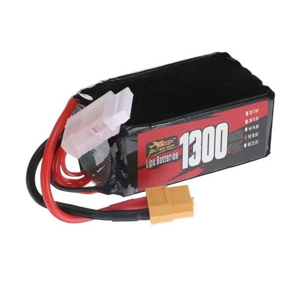 ZOP Power 5S 18.5V 1300mAh 60C LiPo Battery XT60 Plug for RC FPV Racing Drone Airplane Helicopter - Image 3