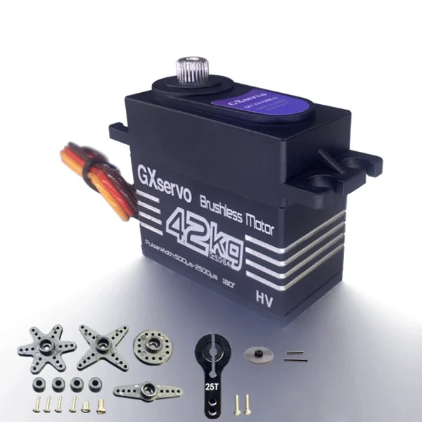 GXservo QY3242BLS 42KG Brushless Motor 180 Degree Metal Gear Digital Servo for RC 1/8 1/10 1/12 crawler car - Image 2