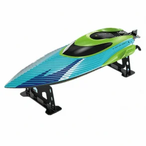 4DRC S3 2.4G 25km/h RC Boat Fast High Speed Capsized Reset LED Light Water Model Remote Control Toys RTR Pools Lakes Racing Kids Children Gift