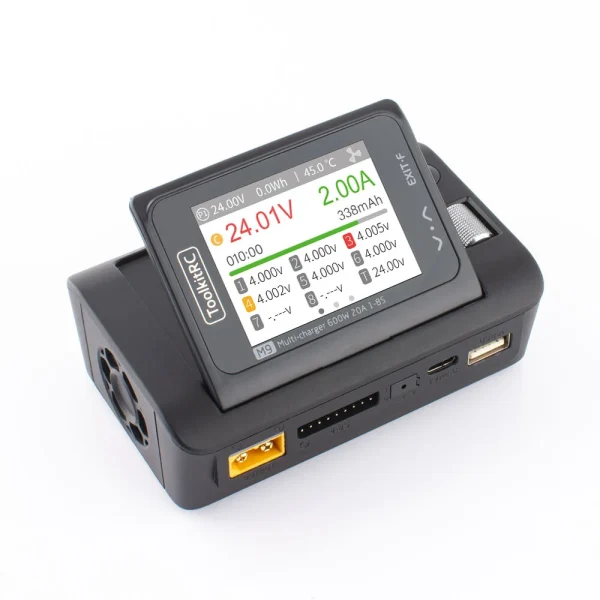 ToolkitRC M9 Multi Function 600W 20A DC Smart Charger with Audio Function - Image 7