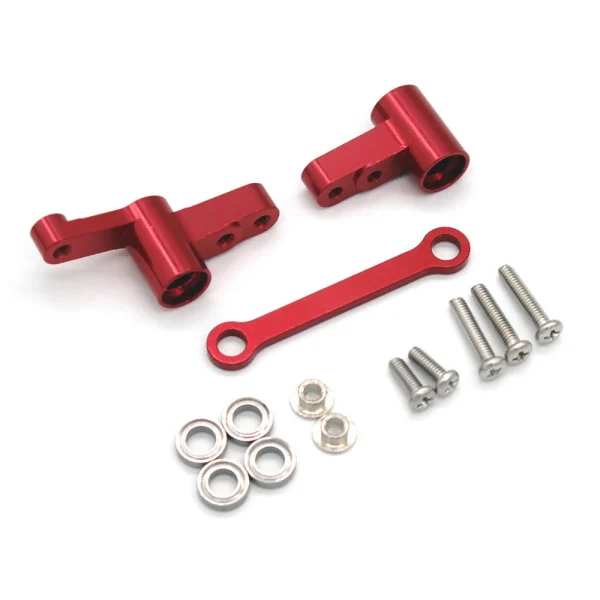 Metal Upgrade Steering Assembly Modification With Bearings For MJX 14209 14210 RC Car Parts - Image 3