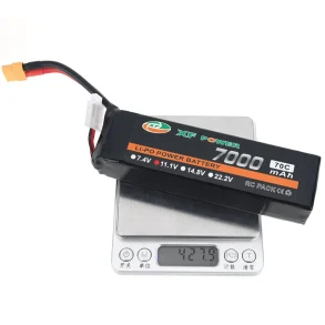 XF POWER 11.1V 7000mAh 70C 3S LiPo Battery XT60 Plug for RC Drone