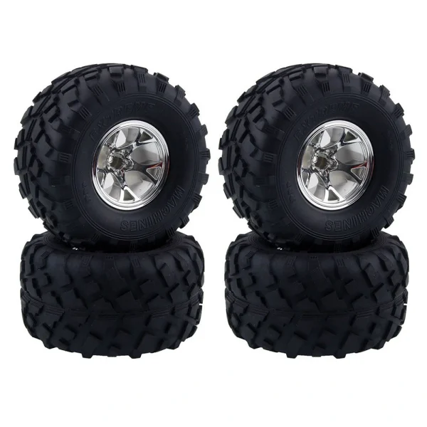 4Pcs Austar Wheel Tires Plastic Wheel Rims for 1/10 RC Crawler HSP HPI Car Parts
