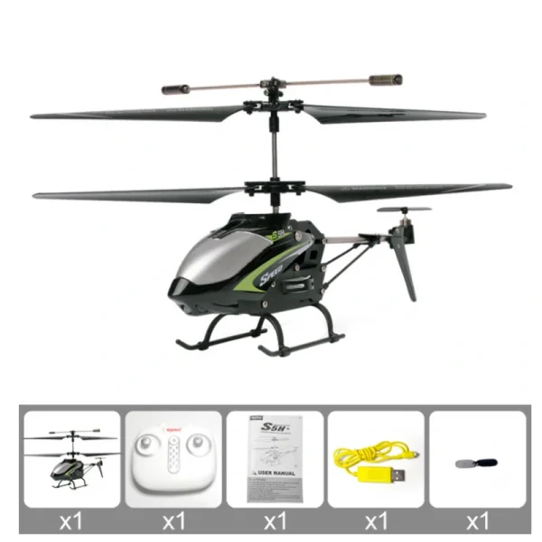 SYMA S5H 2.4Ghz 3CH Hovering One Key Take Off/Landing Alloy RC Helicopter RTF With Gyro - Image 2