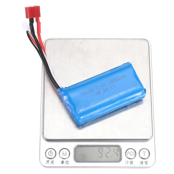 2Pcs ZOP Power 7.4V 1500mAh 25C 2S Battery T Plug for 16889 Brushless RC Car Vehicles - Image 9