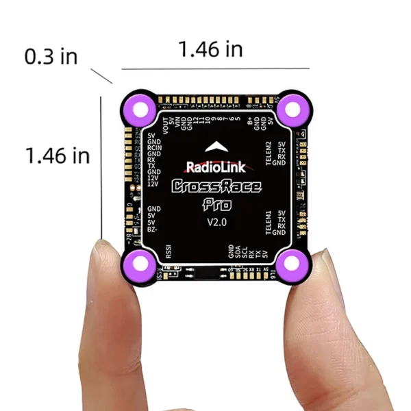 30.5*30.5mm Radiolink CrossRace Pro Flight Controller Built-in OSD & 3-6S BLS 4in1 55A ESC Stack for RC FPV Racing Drone - Image 2
