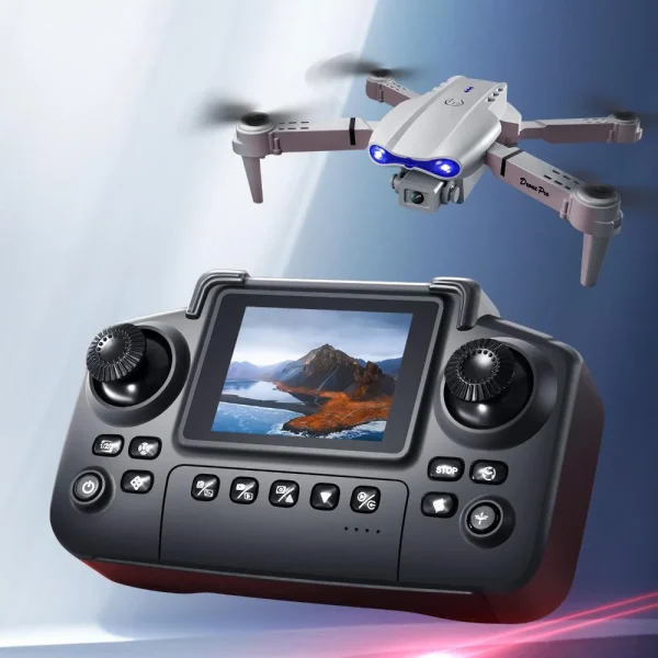 YLR/C E99 / E99D WiFi FPV with LCD Screen Controller HD Dual Camera Lighting Arms Optical Flow Positioning Colorful LED Light Foldable RC Drone Quadcopter RTF - Image 5