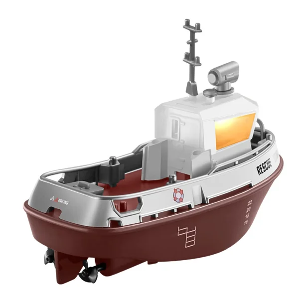 S820 1/32 2.4G Mini RC Boat LED Light Dual Motor Waterproof Remote Control Rescue 1008 Wireless Electric Vehicles Models Toys Kids Children Gift - Image 4