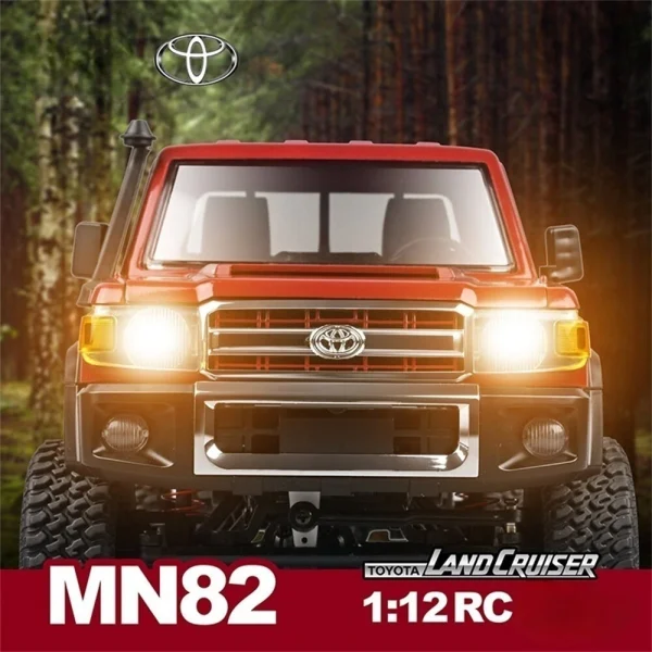 MNRC MN82 RTR 1/12 2.4G 4WD RC Car for TOYOTA Land Cruiser LC79 Rock Crawler LED Light Climbing Off-Road Truck Full Proportional Vehicles Models Toys - Image 7