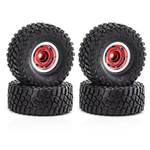4PCS 1.0 Inch Wheels BFLU Tires Spare Parts for TRX4M SCX24 FMS24 RC Climbing Car Vehicle Models Accessories Parts
