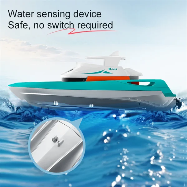 S821 S822 RTR 1/32 2.4G Mini RC Boat Waterproof Remote Control Ship LED Light High Speed Palm Speed Vehicles Models Dual Propeller Summer Pool Water Toys - Image 5