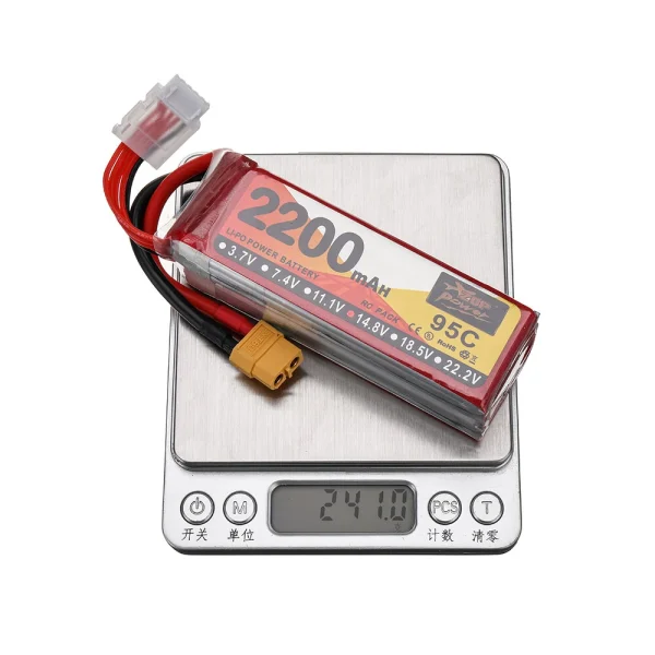 ZOP Power 14.8V 2200mAh 95C 4S LiPo Battery XT60 Plug for RC Drone - Image 9