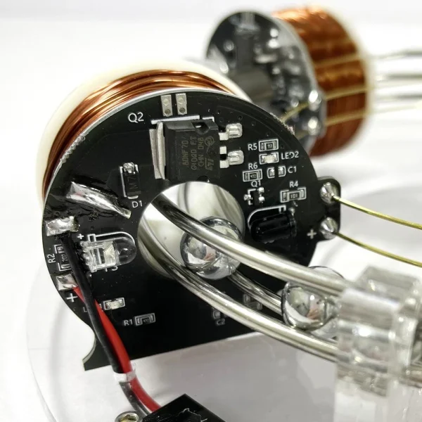 NIKOLATOY Electromagnetic Coil Accelerator 6 Coils DIY Creative Novel High-Tech Desktop Ornaments Science Discovery Physics Enlightenment Toys - Image 2