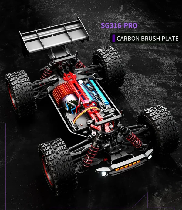 ZLL SG316MAX/PRO 1/16 2.4G 4WD 80km/h Brushed/Brushless RC Car LED Light Off-Road Climbing Truck High Speed Full Proportional Vehicles Model RTR Toys - Image 3