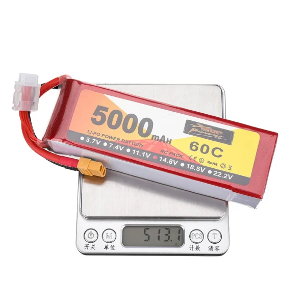 ZOP Power 14.8V 5000mAh 60C 4S LiPo Battery XT60 Plug for RC Drone - Image 9