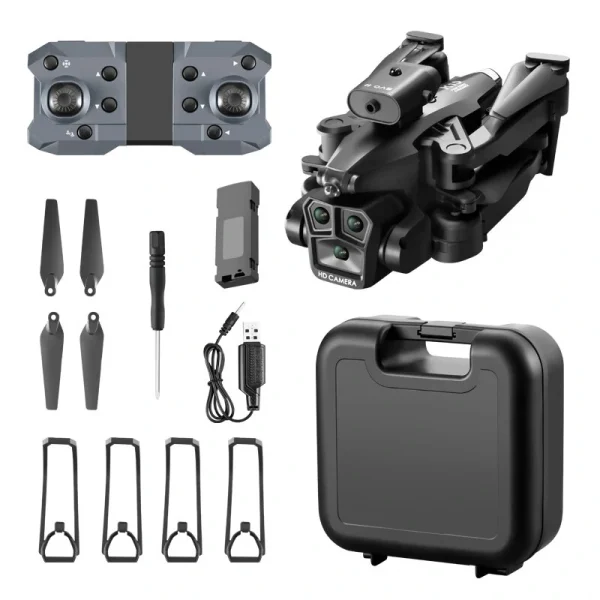 XKJ K10 MAX Upgrade Three Camera WiFi FPV with 4K ESC 3 Lens 360 Obstacle Avoidance Optical Flow Positioning Foldable RC Drone Quadcopter RTF - Image 7