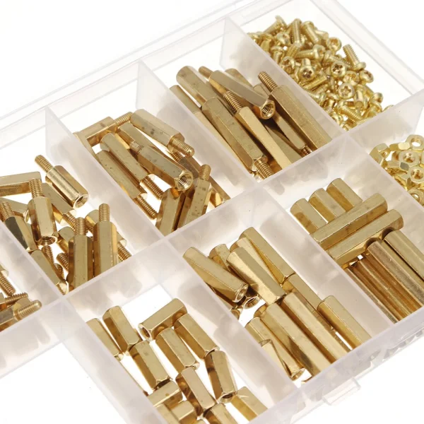 350Pcs Hexagonal Copper Column M2 Hex Nut Standoff Single Head Pillar MFF Male-Female Female For PCB Board Motherboard Spacer - Image 7