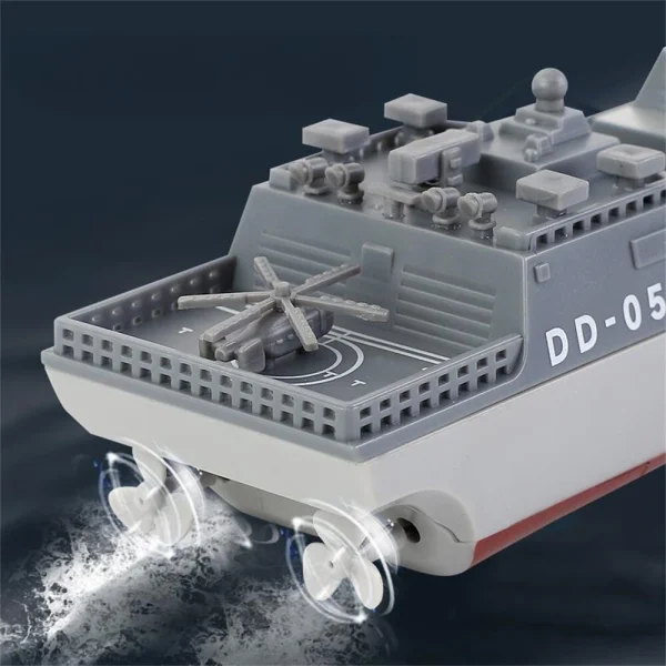 777-583 1/890 2.4G 4CH RTR RC Boat 15KM/H Speed Waterproof Destroyer RC Vehicle Models - Image 5